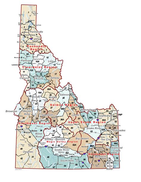 Forest Service (USFS) 69. . Idaho unit map